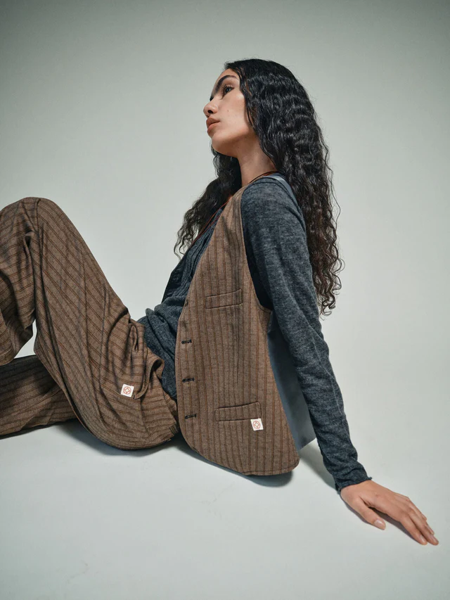 Bless Striped Vest - Demitasse - Billede 4