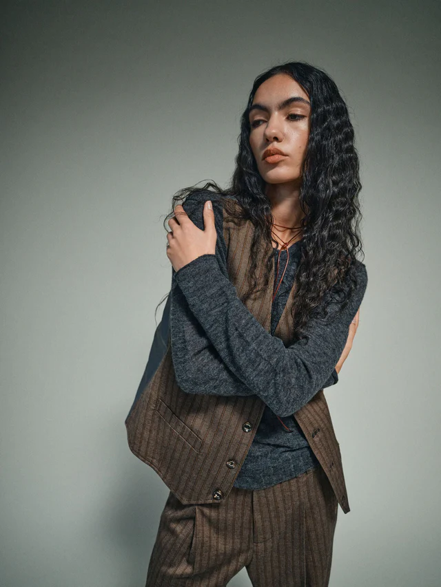 Bless Striped Vest - Demitasse - Billede 5