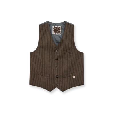 Bless Striped Vest - Demitasse