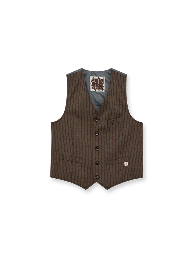 Bless Striped Vest - Demitasse